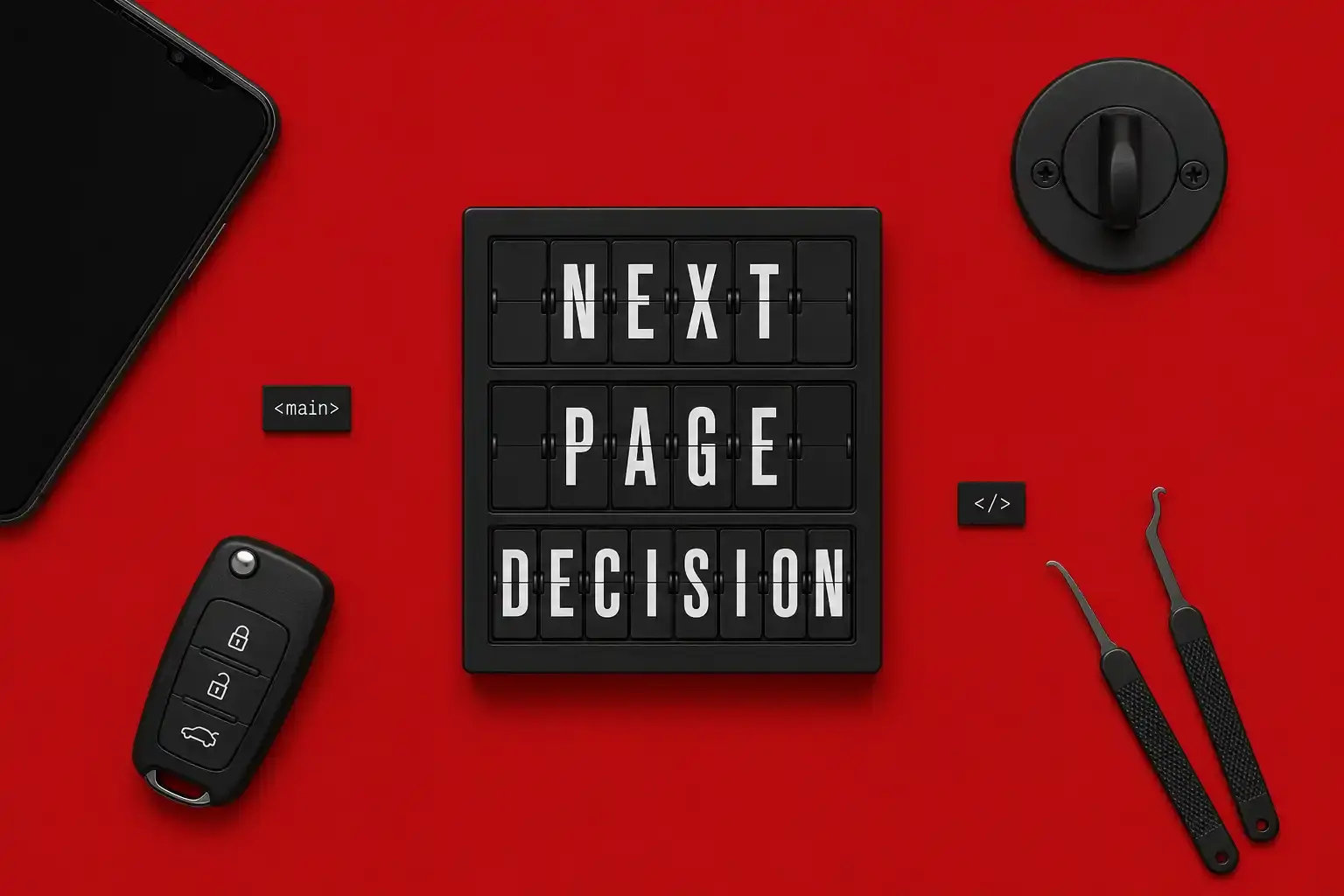 Build the Emergency Page Around the Next Decision