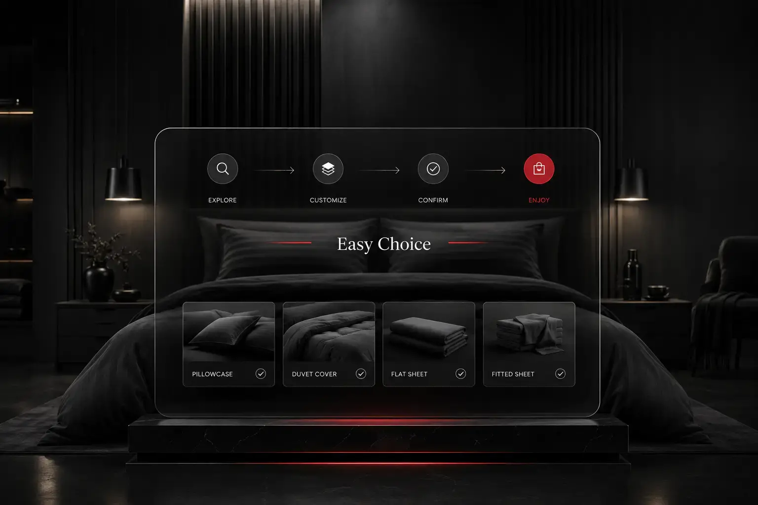 A conversion path built around how customers choose bedding
