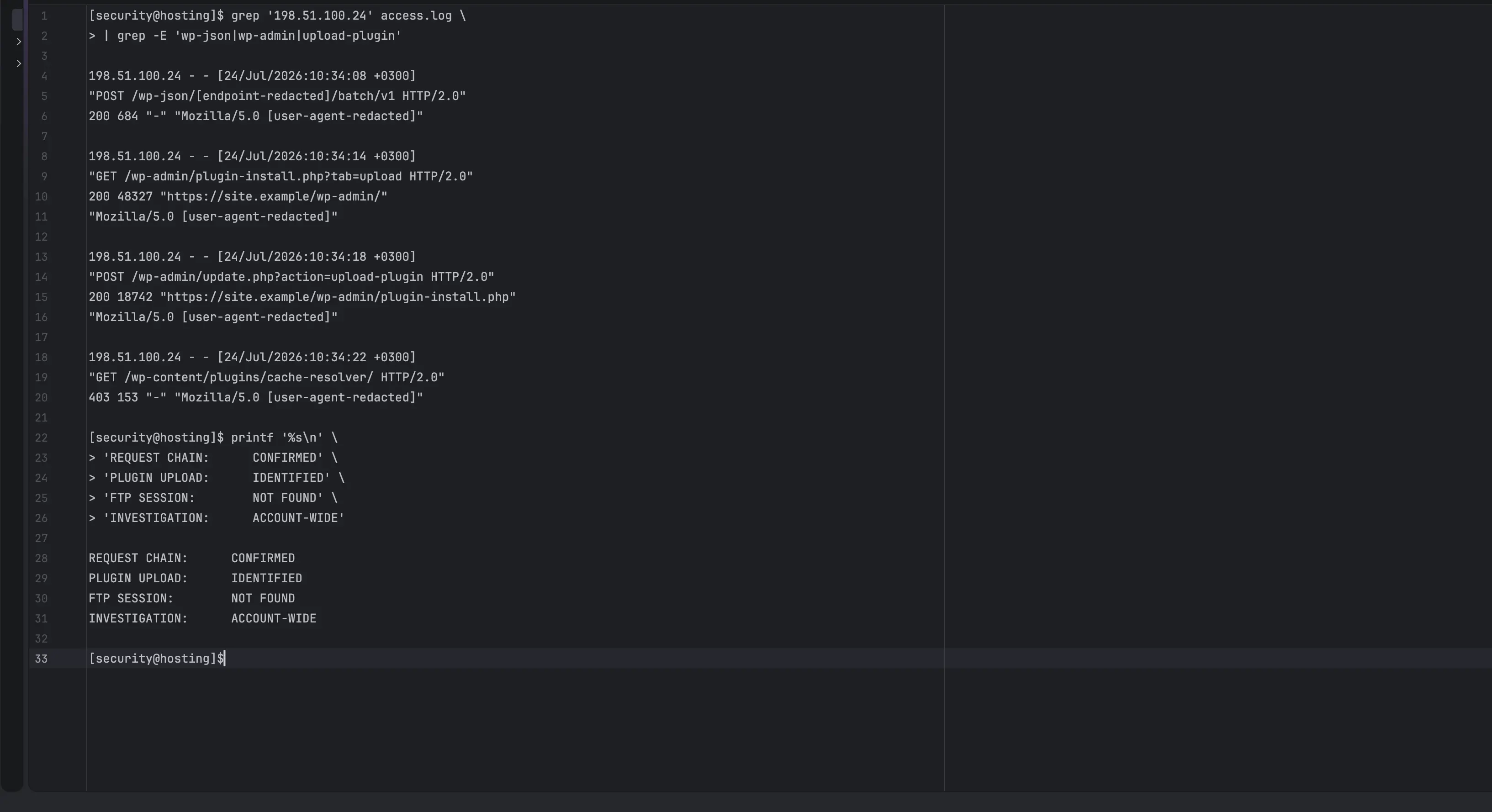 Plugin Upload and Filesystem Correlation