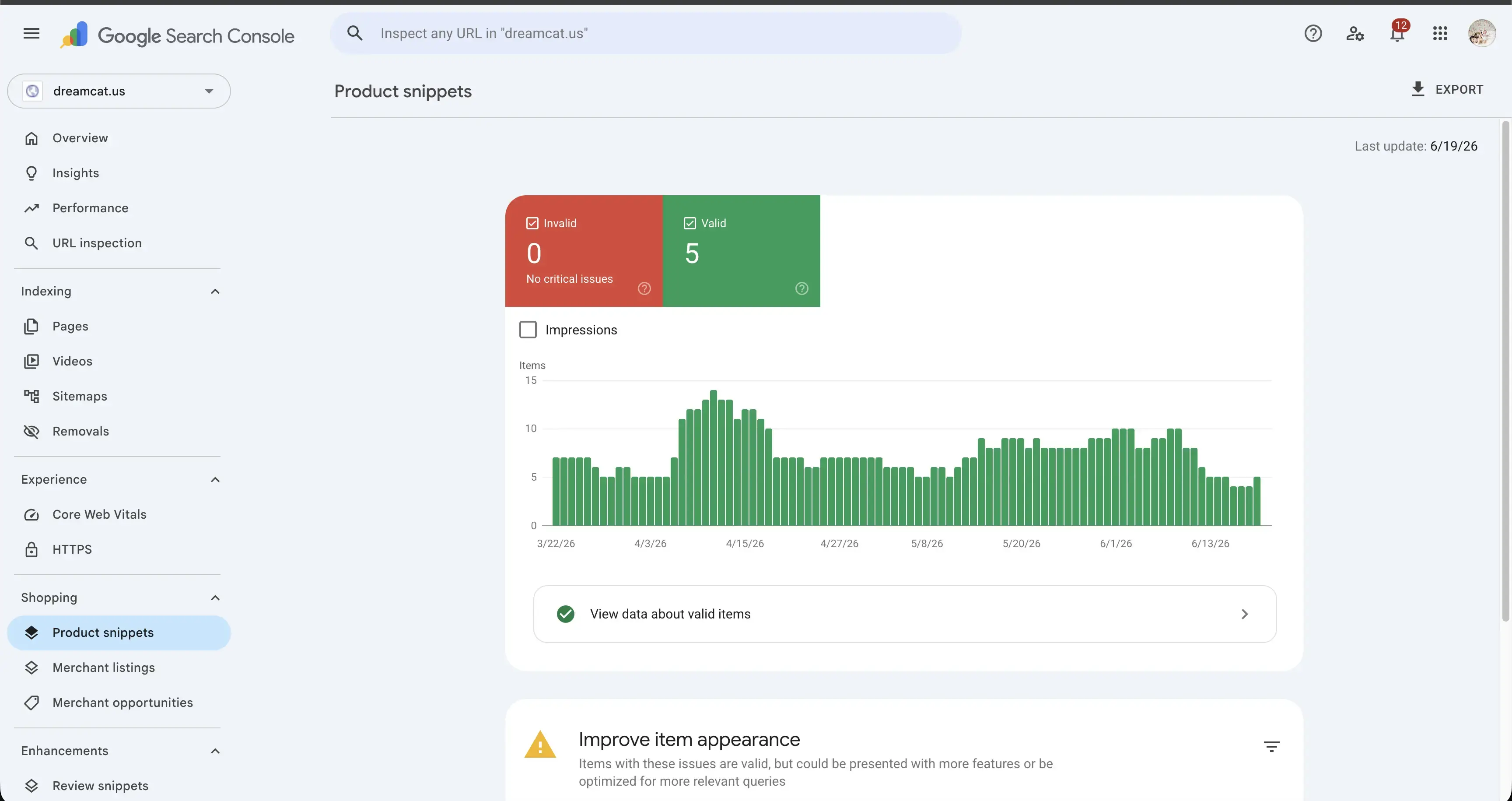 Product snippets