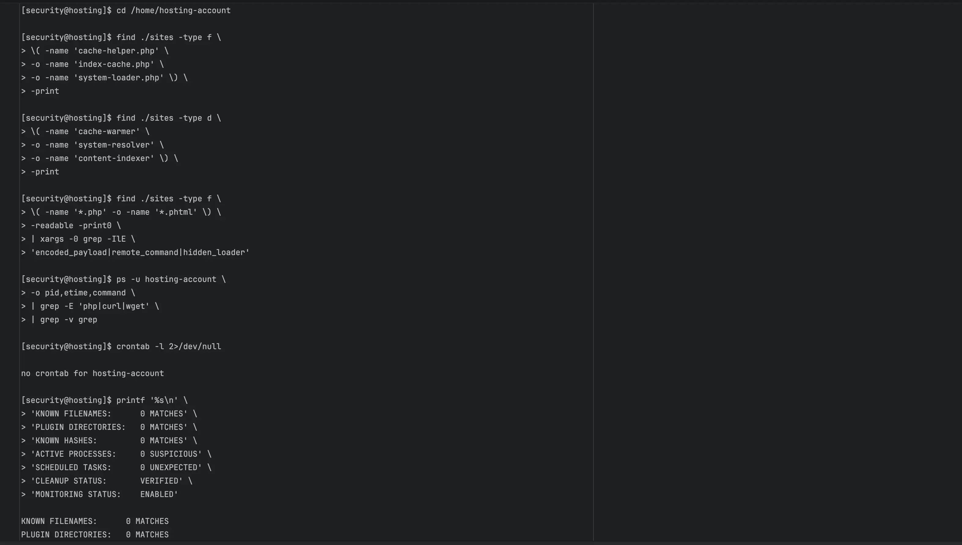 Post-Cleanup Malware Verification